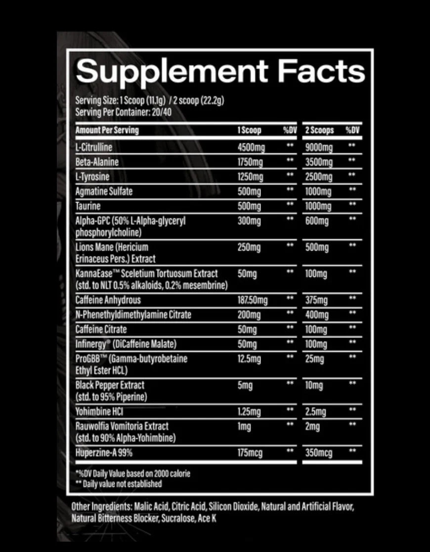 Black Flag Rattle Pre-Workout