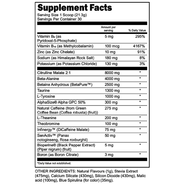 Transparent Labs Black Bulk Pre-Workout