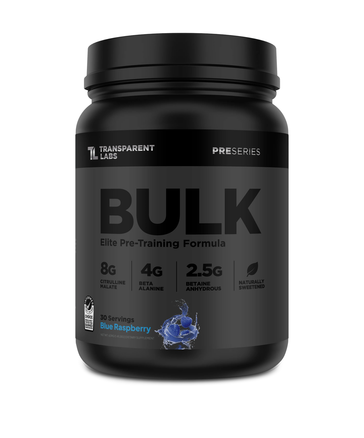 Transparent Labs Black Bulk Pre-Workout