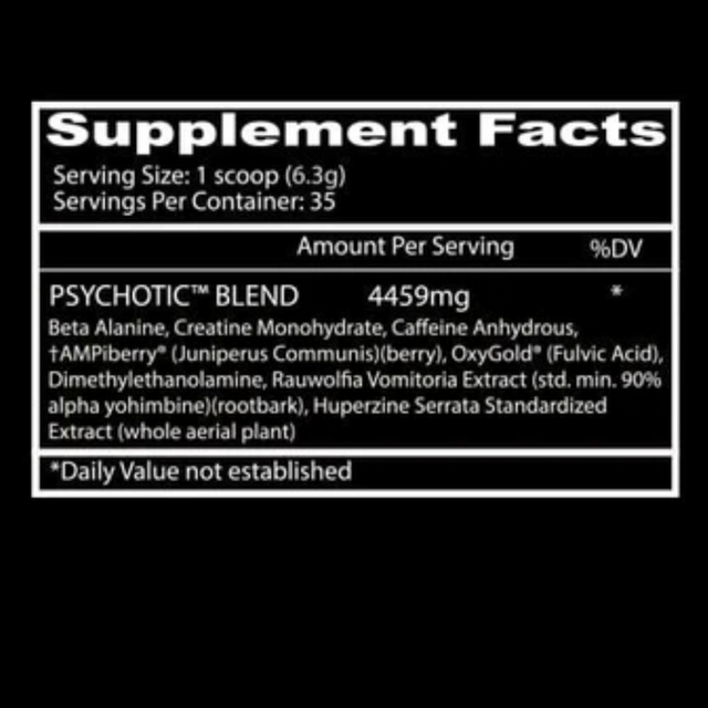 Insane Labs Psychotic Pre-Workout