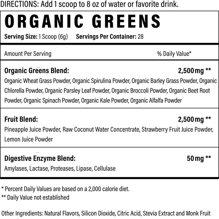 Sport Formula Organic Greens