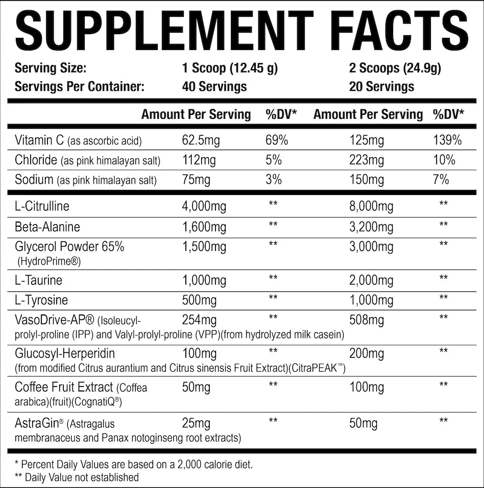 Axe & Sledge Hydraulic V2 Non-stim Pre-Workout